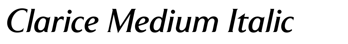 Clarice Medium Italic